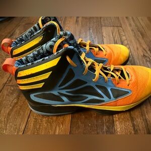 Adidas RARE Pack 93‎ Crazy Fast Basketball Shoes Men Sz 14 High Tops Blue Orange